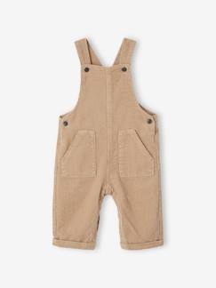 Baby-Salopette, jumpsuit- Salopette van ribfluweel babyjongen