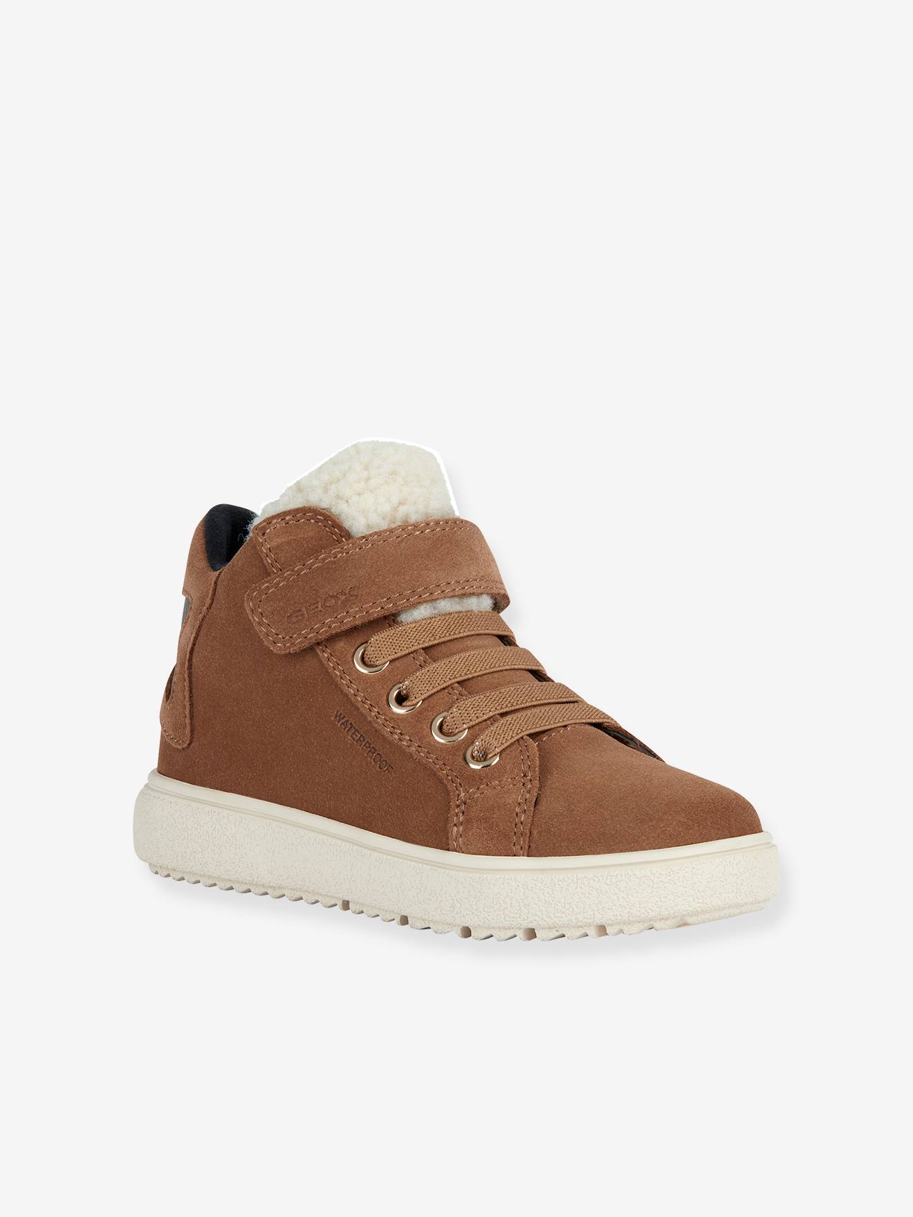 Hoge Sneakers Met Klittenband Voor Kinderen J Theleven Girl Geox® Kameel