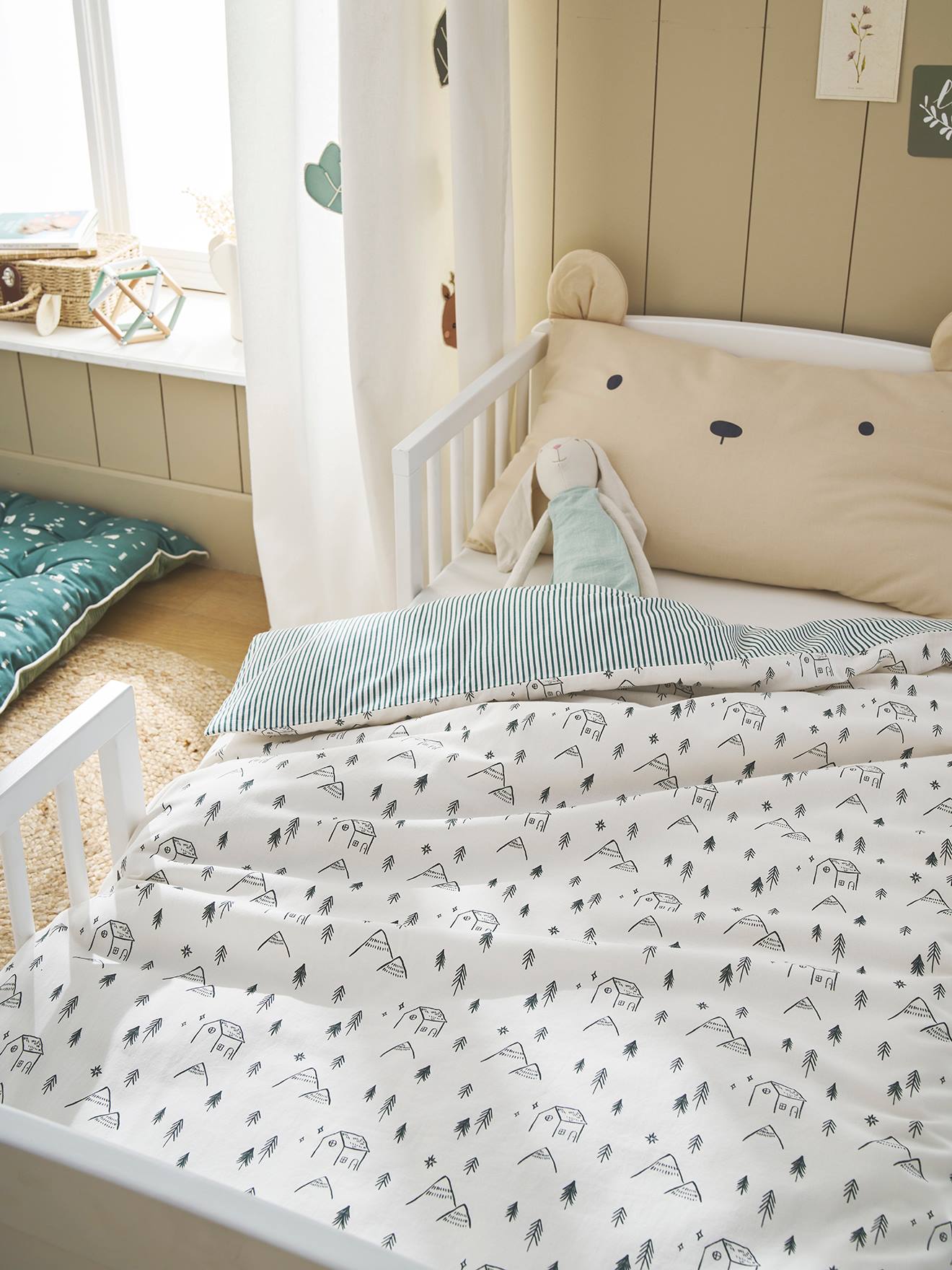Vertbaudet Dekbed Baby Hygge Beige, Bedrukt