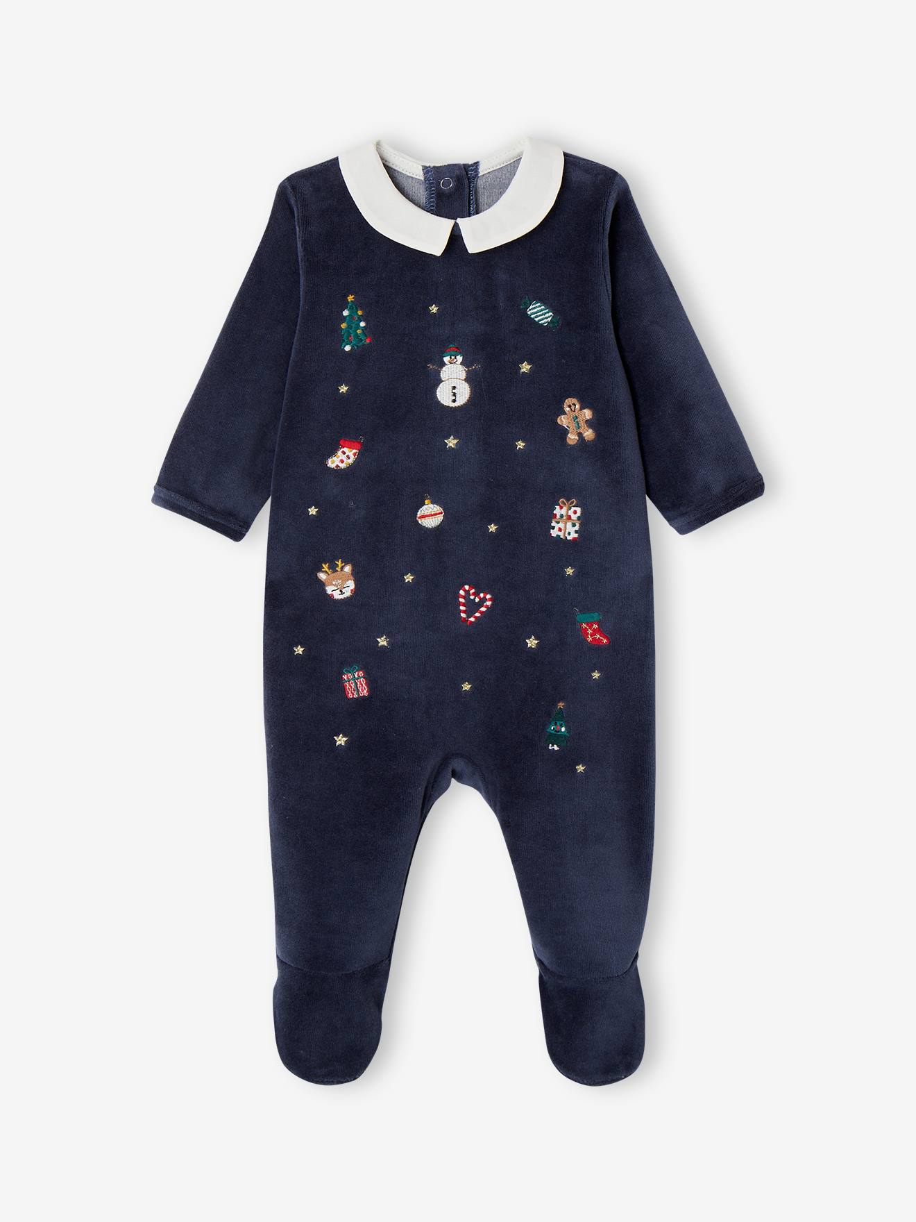 Vertbaudet Kerstpyjama Voor Baby's Marineblauw