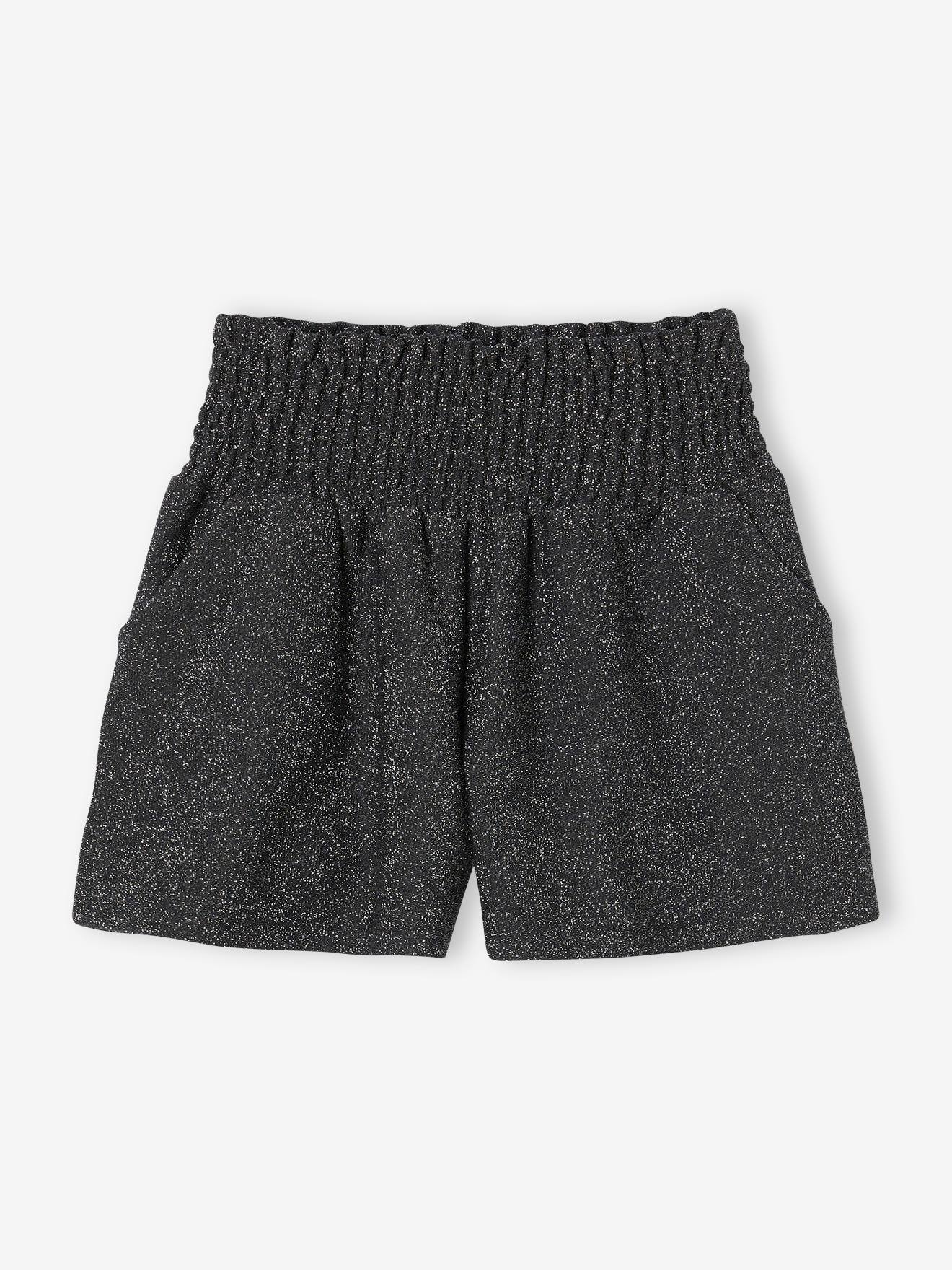 Vertbaudet Lurex Meisjesshort Antraciet