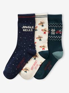 -Coffret de 3 paires de chaussettes Noël garçon