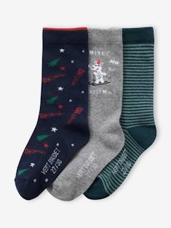 -Coffret de 3 paires de chaussettes de Noël garçon