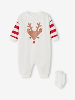 Baby-Babyset-Kerstset pyjama rendier + sokken voor baby's