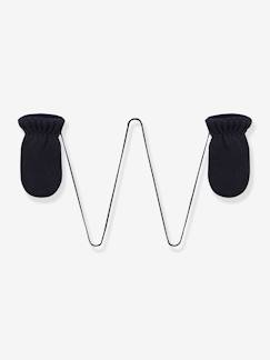 Bébé-Accessoires-Moufles bébé en tricot doublées en polaire recyclée PETIT BATEAU