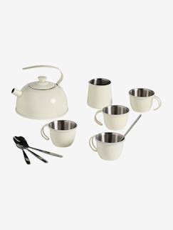 - Metalen theeservies