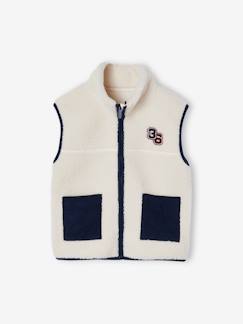 Garçon-Pull, gilet, sweat-Sweat-Gilet en sherpa sans manches Garçon