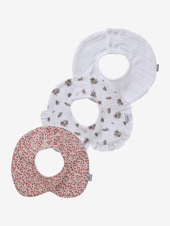 -Lot de 3 bavoirs col fantaisie