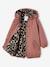 Parka fille à capuche doublée imitation fourrure bois de rose+camel+marine+noir+prune+vert foncé - vertbaudet enfant 