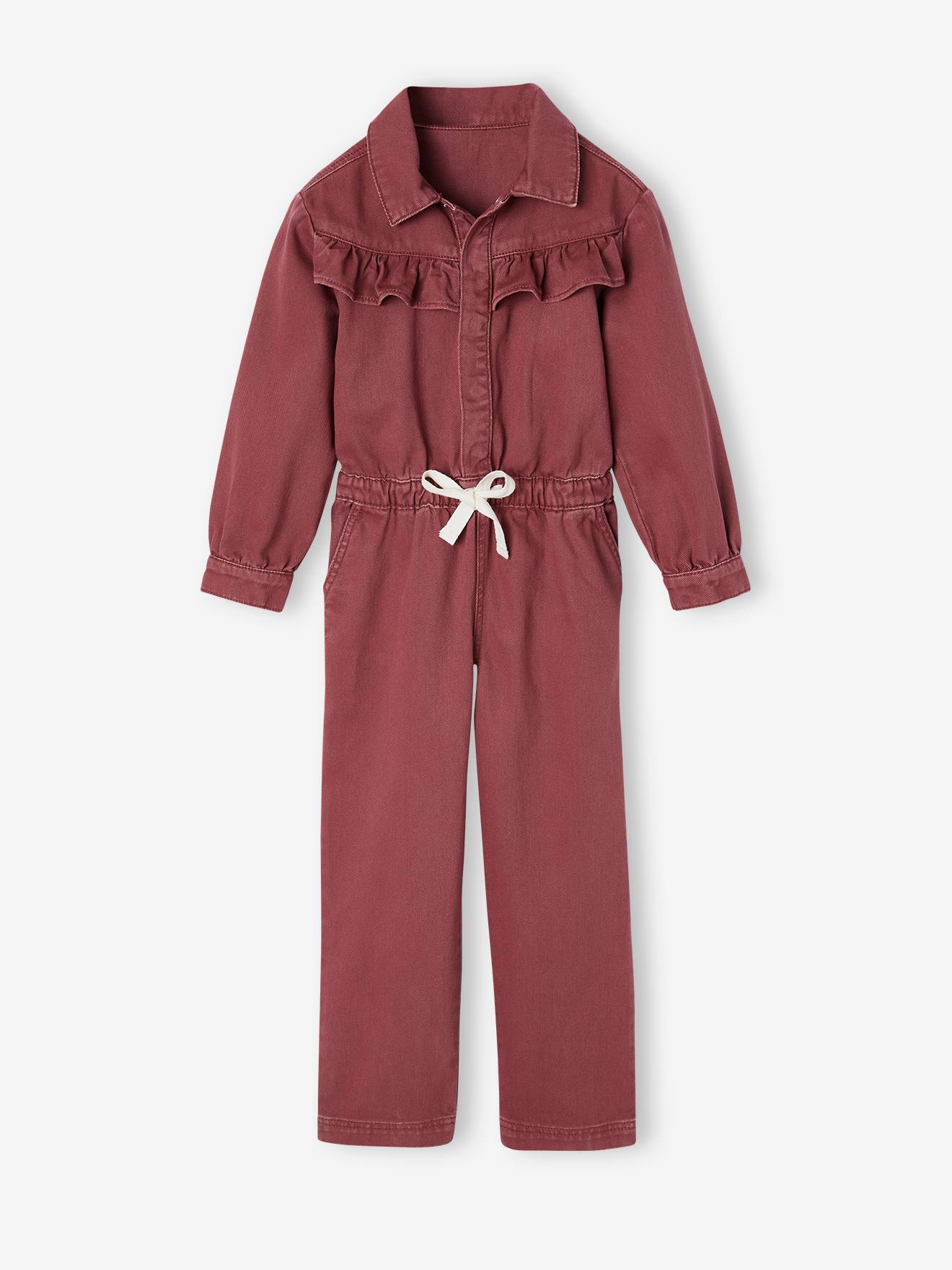 Vertbaudet Jumpsuit Voor Meisjes Pruim