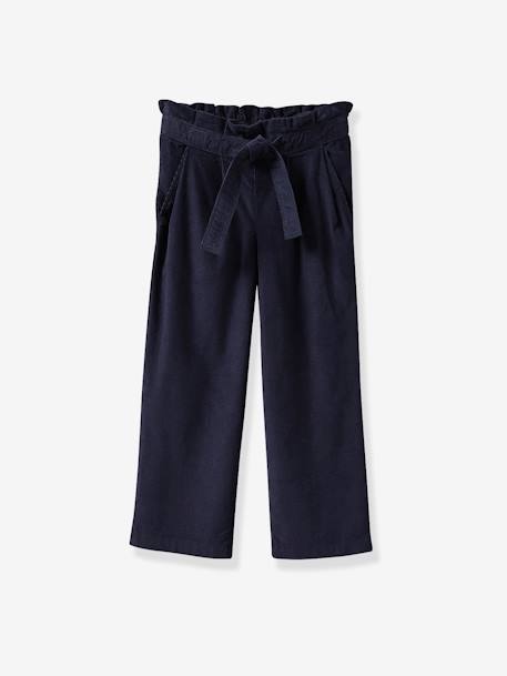 Fille-Pantalon large fille en velours