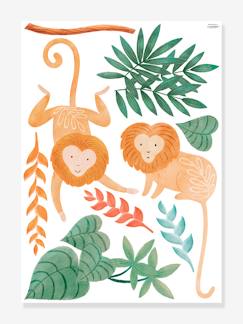 -Planche de stickers Décor Jungle LILIPINSO