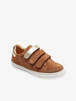 Chaussures-Baskets scratchées en cuir fille