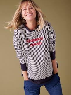 Vêtements de grossesse-Tee-shirt effet sweat "Mummy Crush" grossesse ENVIE DE FRAISE