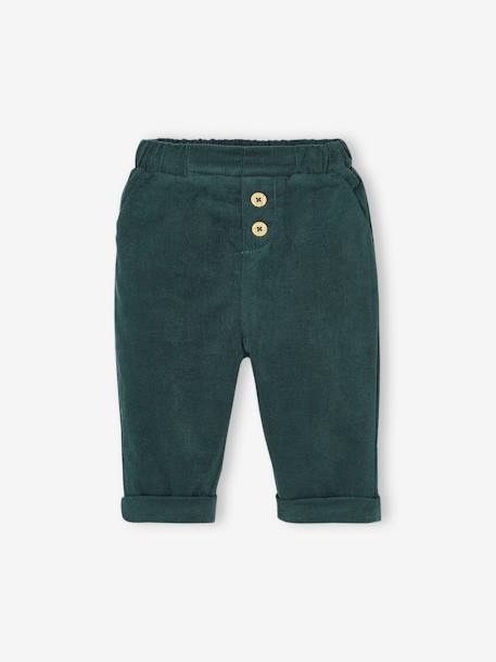 Bébé-Pantalon velours doublé polaire bébé