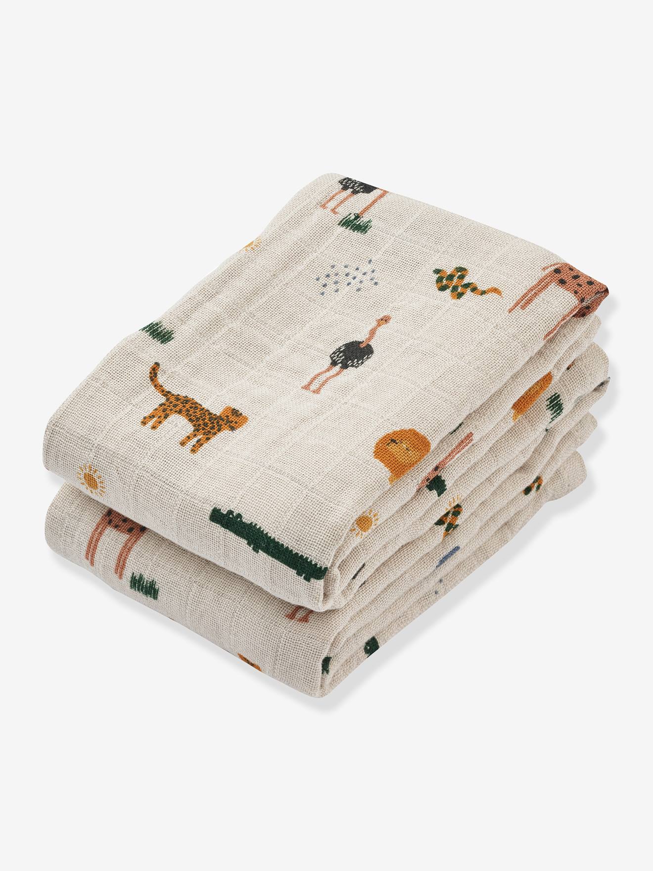 Set Van 2 Bedrukte Luiers Lewis- Liewood Beige
