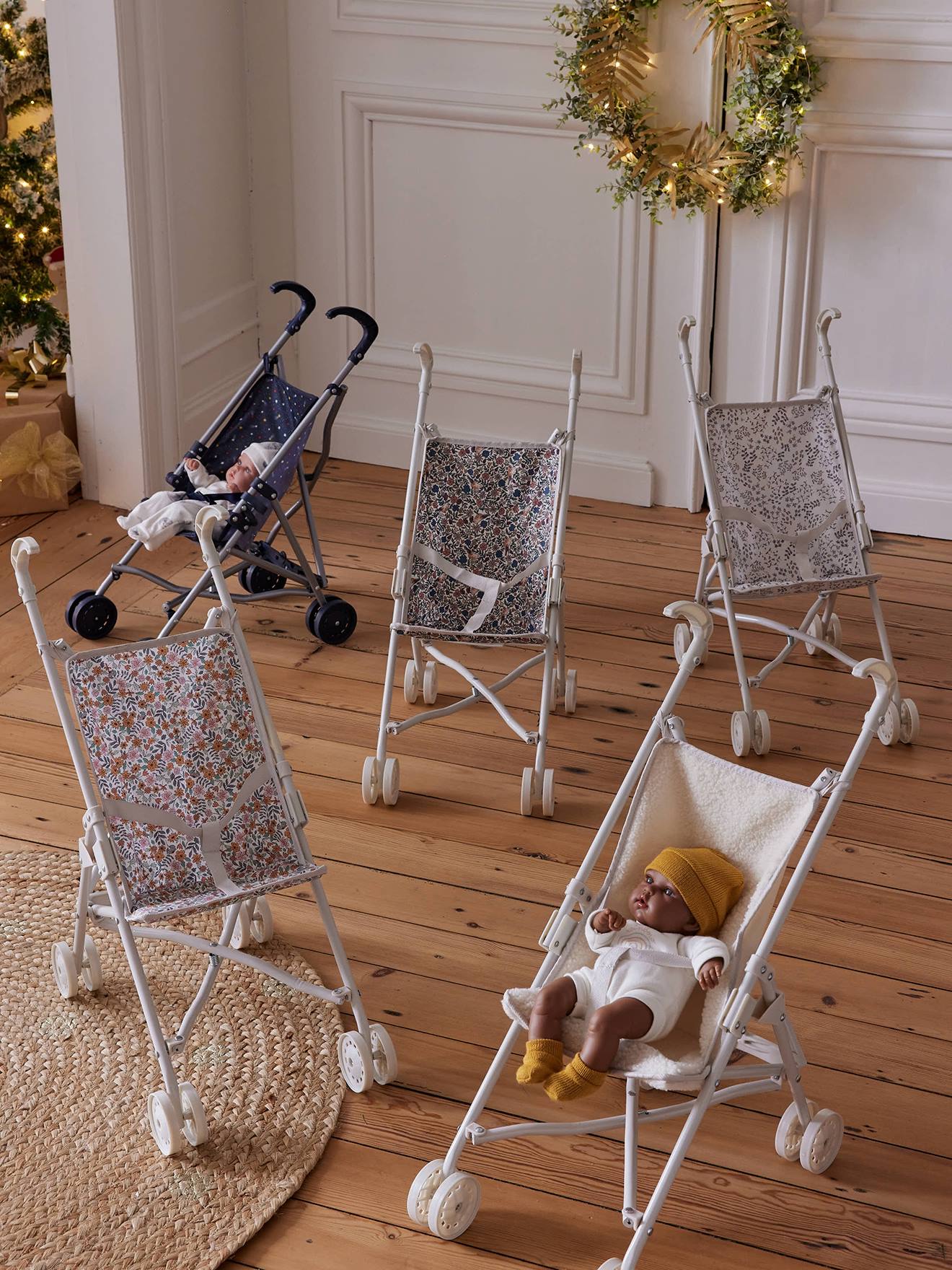 Poussette Poupon Avec Canopée – Pliable Et Transportable, Pour Filles Et Garçons (modèles Au Choix)