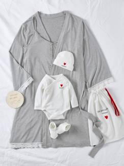 Vêtements de grossesse-Pyjama, homewear-Kit maternité maman et bébé ENVIE DE FRAISE