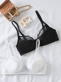 Vêtements de grossesse-Lingerie-Soutien-gorge-Lot de 2 soutiens-gorge en dentelle grossesse et allaitement