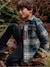 Chemise à carreaux garçon doublée sherpa carreaux vert - vertbaudet enfant 