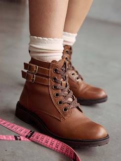 Chaussures-Chaussures fille 23-38-Boots, bottines-Boots Gavroche Cuir Fille