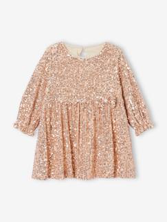 -Robe de fête bébé à sequins