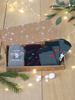 Jongens-Kerstpakket met 3 paar jongenssokken