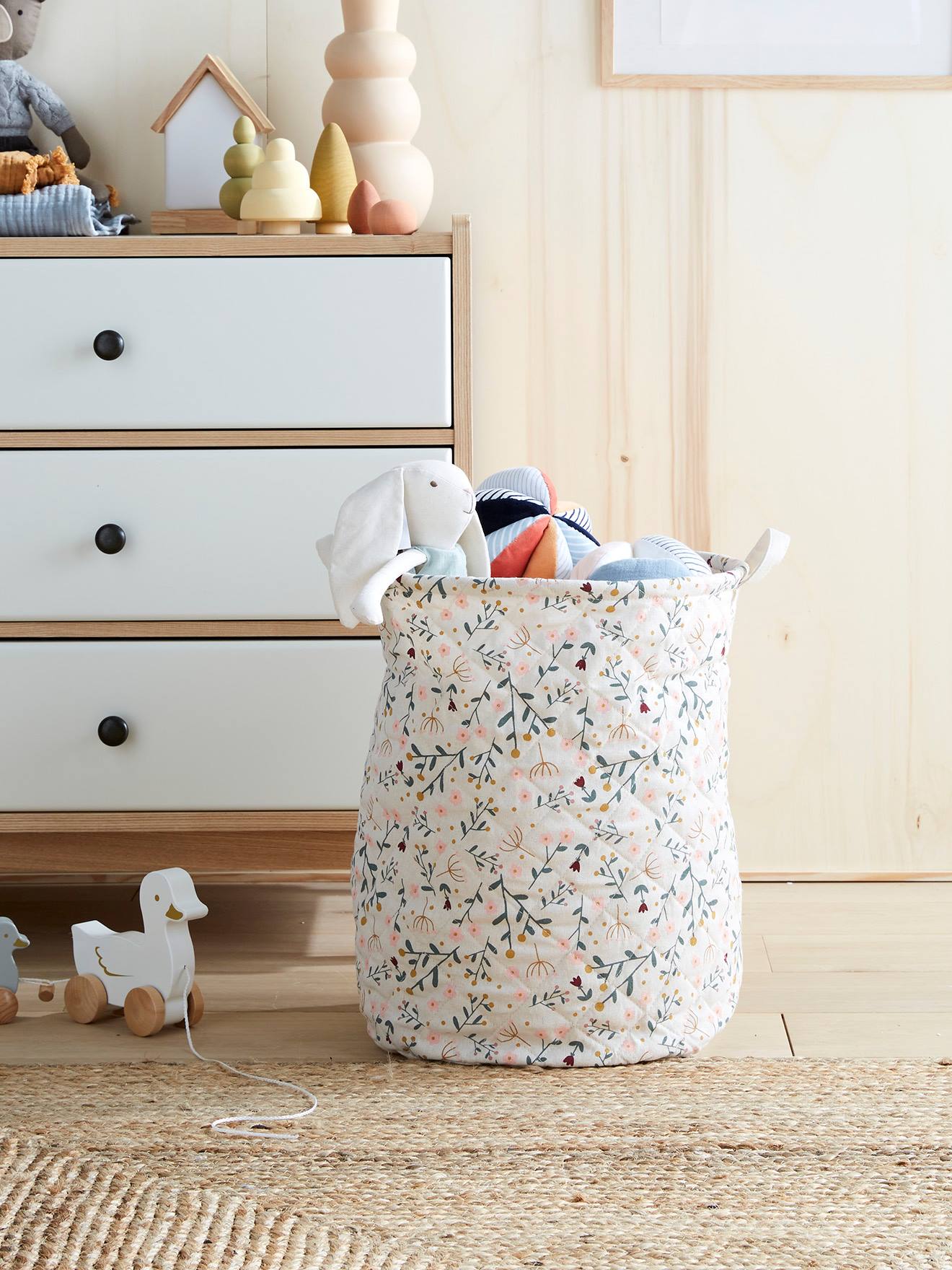Vertbaudet Gewatteerd Mand Fleurettes Met Bloemmotief