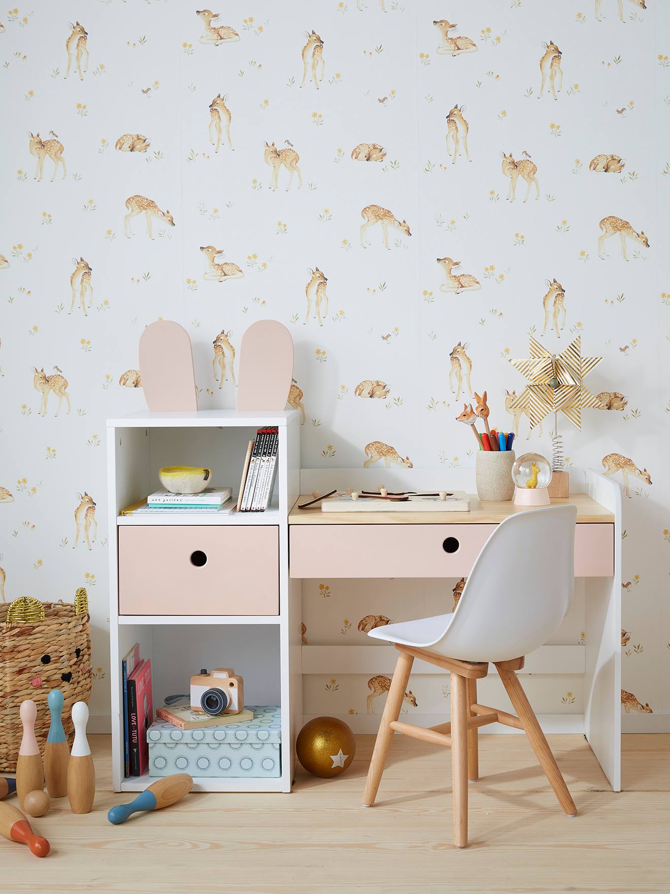 Vertbaudet Bureau Basisschool Bunny Wit