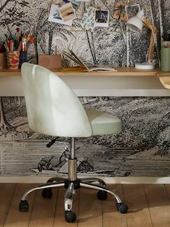 Chambre et rangement-Chaise de bureau à roulettes enfant en velours