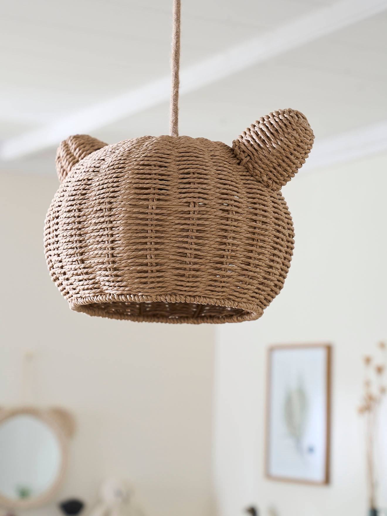 Vertbaudet Rotan Lampenkap Voor Hanglamp Beertje Bruin
