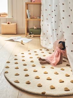 Linge de maison et décoration-Décoration-Tapis-Tapis rond Cœur