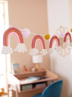 -Slinger met pompons en regenboog