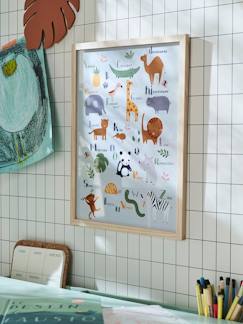 Linge de maison et décoration-Cadre + affiche Abécédaire Jungle