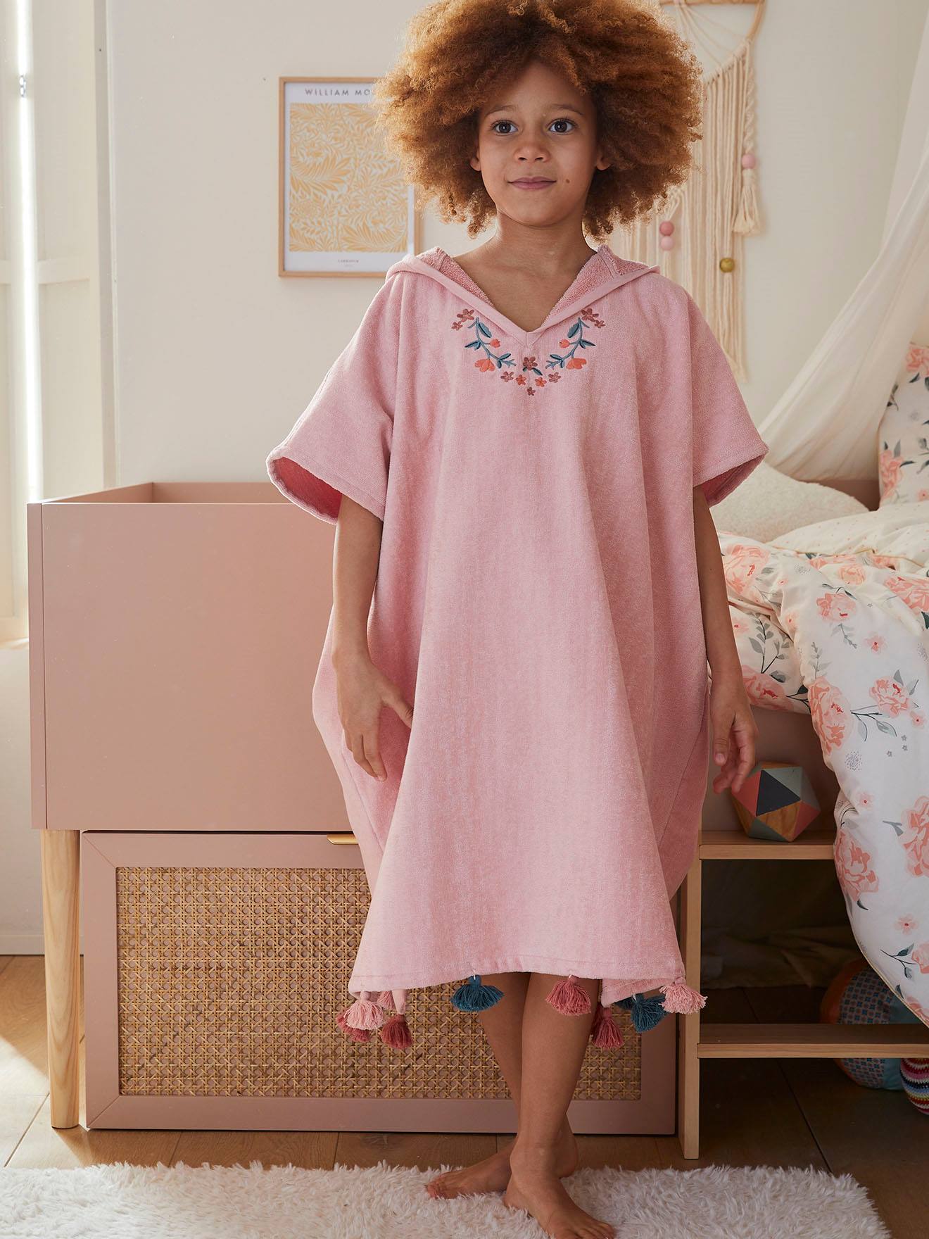 Vertbaudet Badponcho Gipsy Roze (poederkleur)