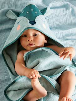 Linge de maison et décoration-Cape de bain + gant de toilette Biche