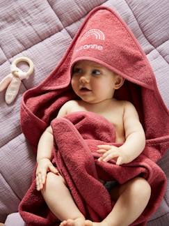 Linnengoed en decoratie-Badcape + washand personaliseerbaar Oeko-Tex®