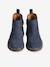 Boots cuir fille élastiquées collection maternelle marine+or - vertbaudet enfant 