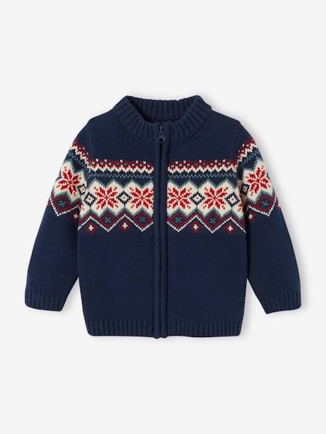 Bébé-Gilet jacquard zippé bébé