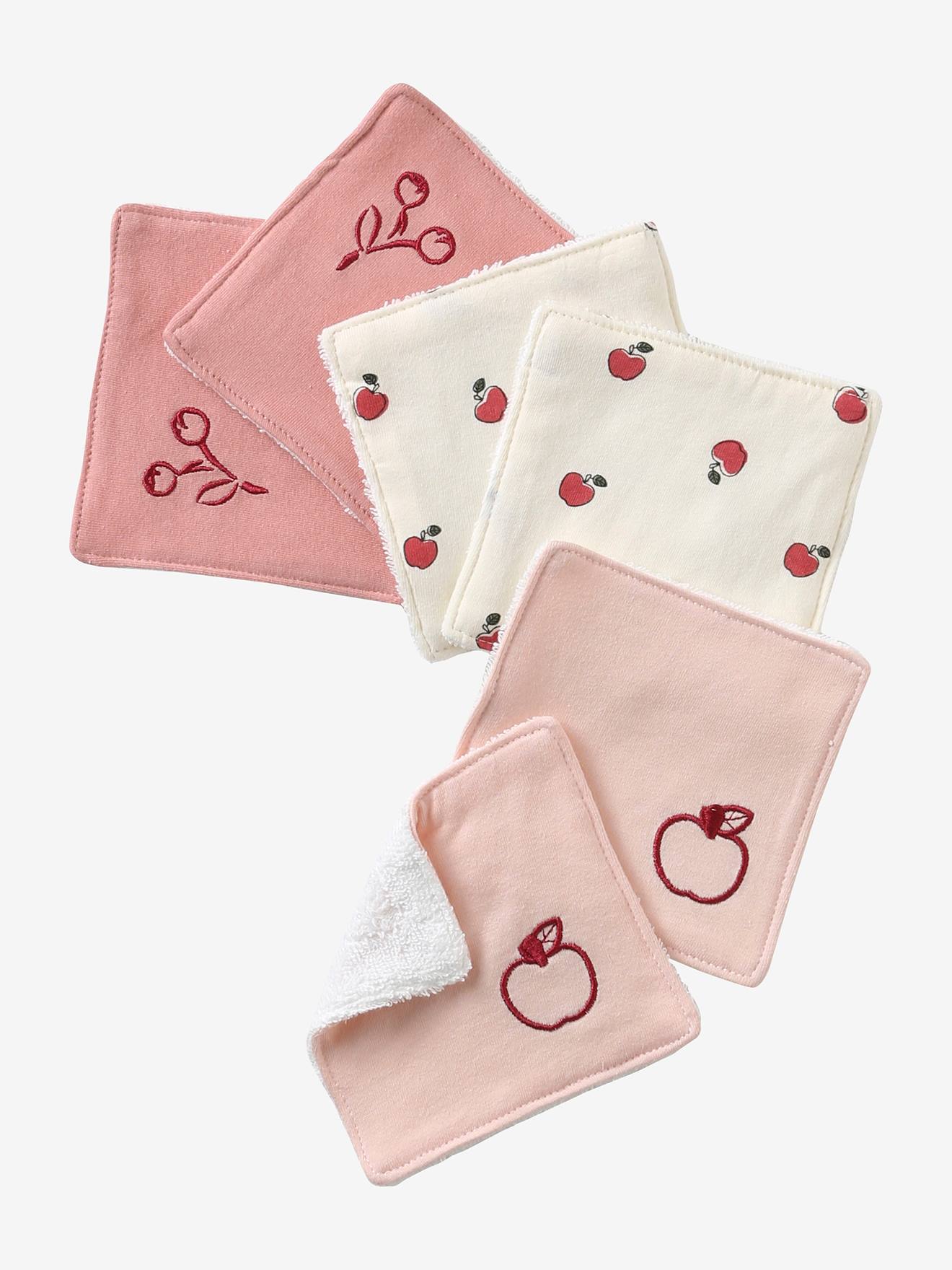 Vertbaudet Set Van 6 Washandjes Veel Roze