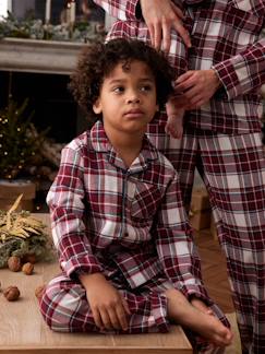 Jongens- Pyjama, surpyjama-Geruite kerstpyjama voor kinderen familie-capsulecollectie