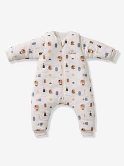 -Jumpsuit met voetjes PETIT ELEPHANT, afneembare lange mouwen 