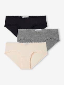 Vêtements de grossesse-Lot de  3 shorties de grossesse en coton bio ENVIE DE FRAIDE