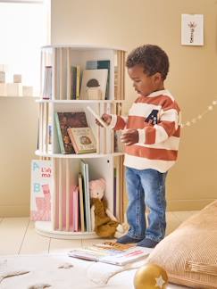 Slaapkamer en Opbergoplossingen-Draaibare boekenkast met 3 niveaus