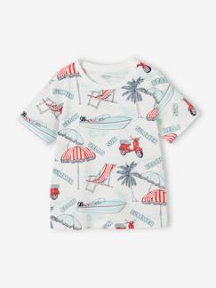 Garçon-T-shirt, polo, sous-pull-T-shirt imprimé garçon en coton recyclé