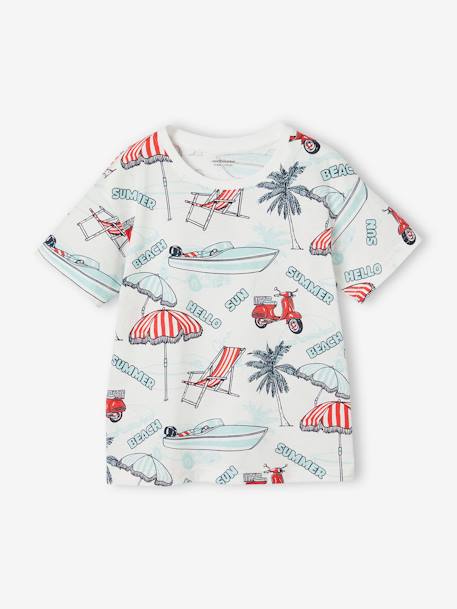 Garçon-T-shirt imprimé garçon en coton recyclé