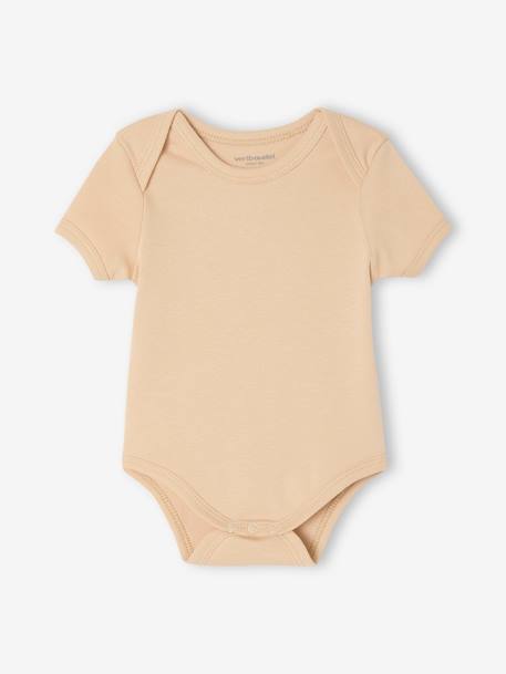 Set van 3 Safari rompers korte mouwen kameel - vertbaudet enfant 