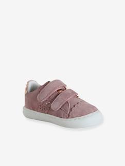 -Leren babysneakers met klittenband