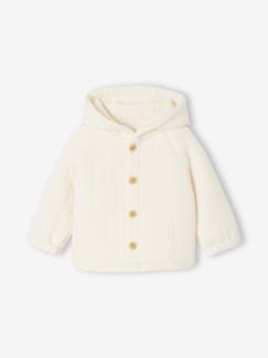 Baby-Fleece gewatteerd vestje met capuchon voor pasgeborene