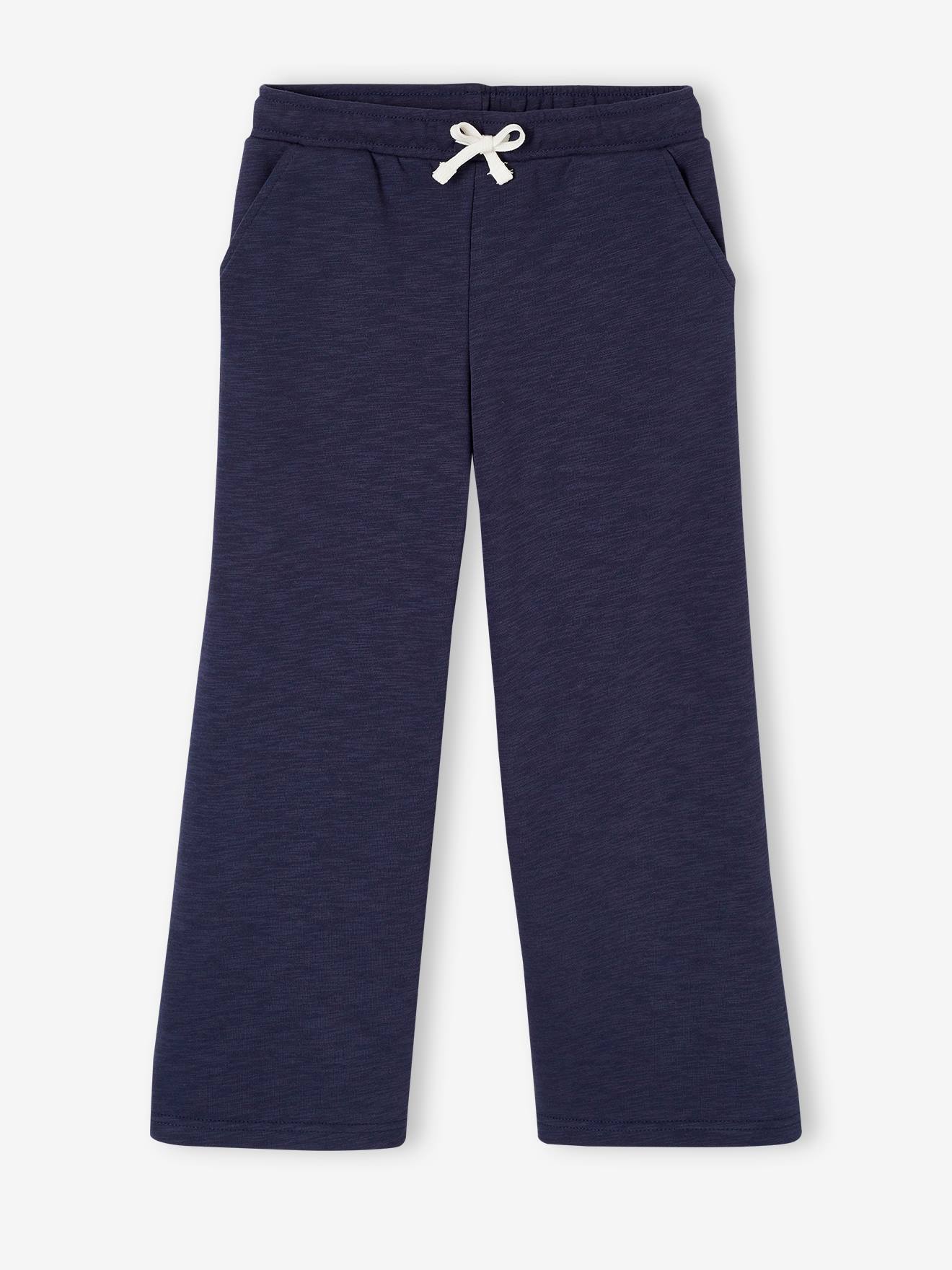 Vertbaudet Wijde Joggingbroek Voor Meisjes Marineblauw